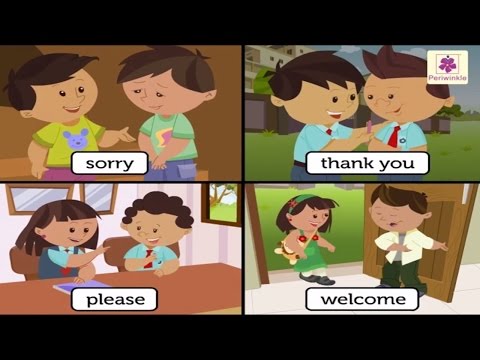 Learn Good Manners For Kids | Sorry, Please, Thank you - The Magic Words | Periwinkle