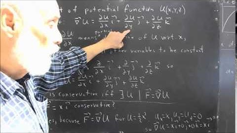 231 144 conservative functions and gradient  del operator