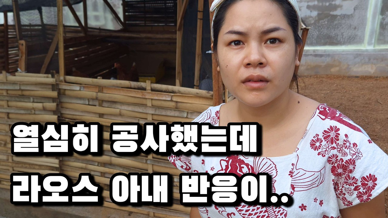 라오스에서 한국 방식으로 공사하면 혼자 바보 되는 기분이네요