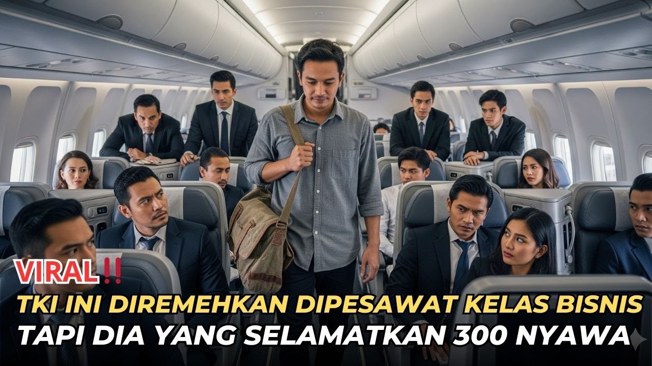 TKI INI DIREMEHKAN DI KABIN BISNIS‼️ Tapi Ternyata Mantan Pilot dan SELAMATKAN 300 NYAWA di Udara!