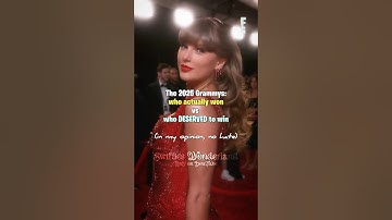 The 2025 Grammys: Who actually won vs. who DESERVED to win | #taylorswift #shorts