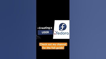 Create a user in fedora linux! #youtubetutorial #trending #tech #tech