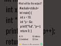 Interview Question #9 | C Programming #placement #shorts