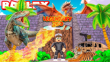 Building a LEGENDARY DINOSAUR ZOO in ROBLOX