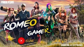 Free fire live || Full Rush Rank Gameplay || Global player Romeo Gamer🔴🇮🇳