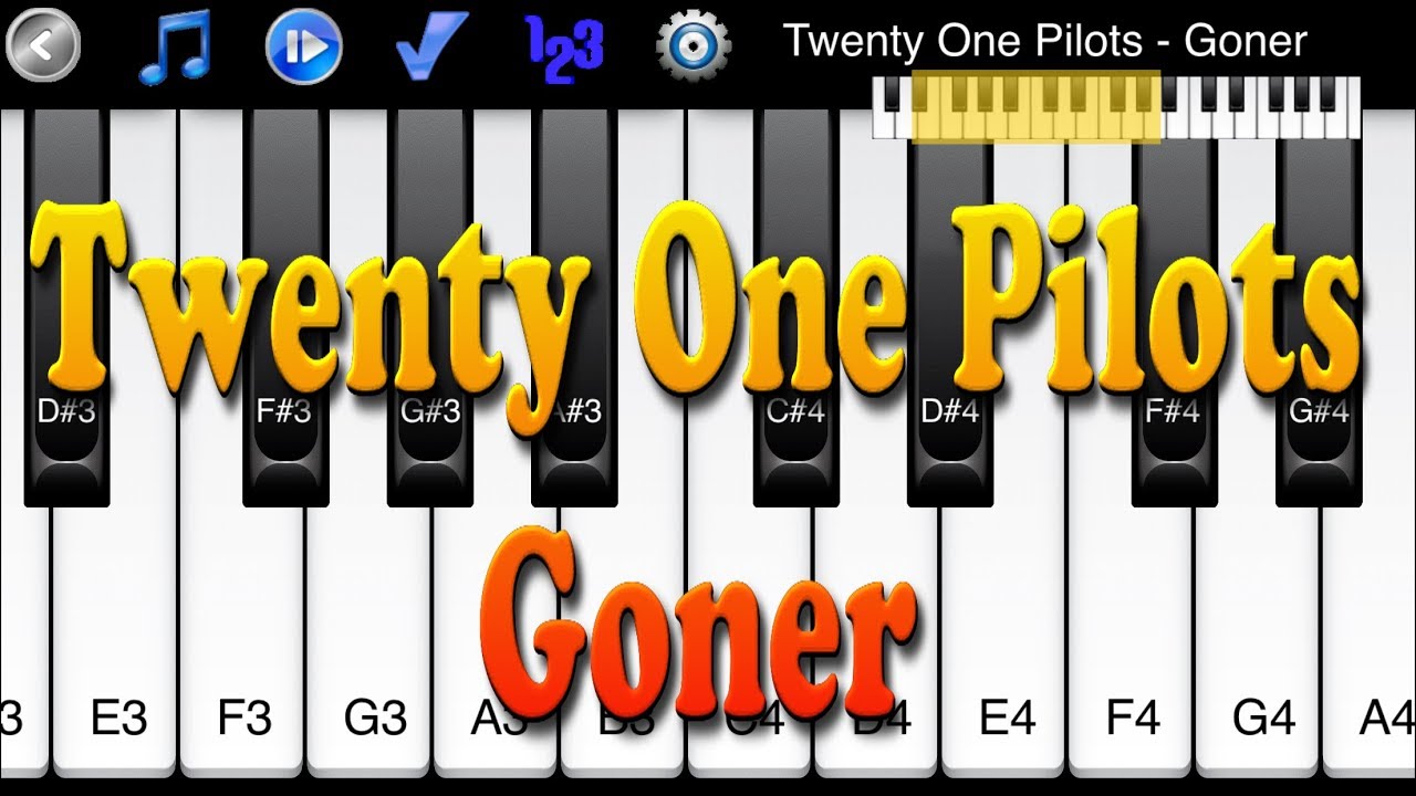 Twenty One Pilots - Goner - How to Play Piano Melody