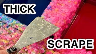 thick wax satisfying asmr scrapey scrapey