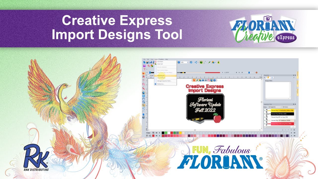 Creative Express Import Designs Tool - Build 3857 - YouTube