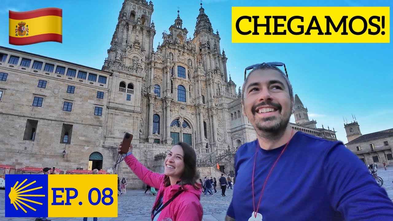 CHEGAMOS EM SANTIAGO DE COMPOSTELA - Caminho Primitivo