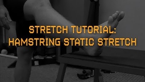 Improve Hamstring Flexibility PART 2: Hamstring Static Stretch