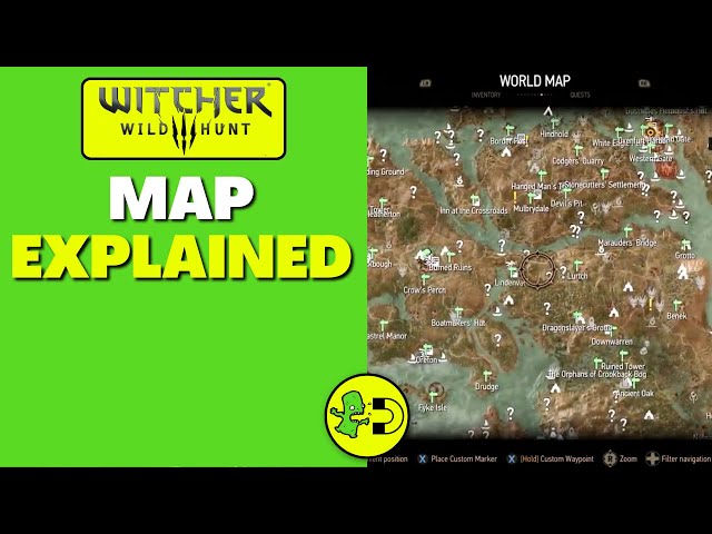 Witcher 3 Map Explained - Youtube
