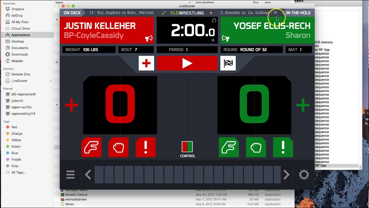 Kap FloArena Live Scorer training - Folkstyle