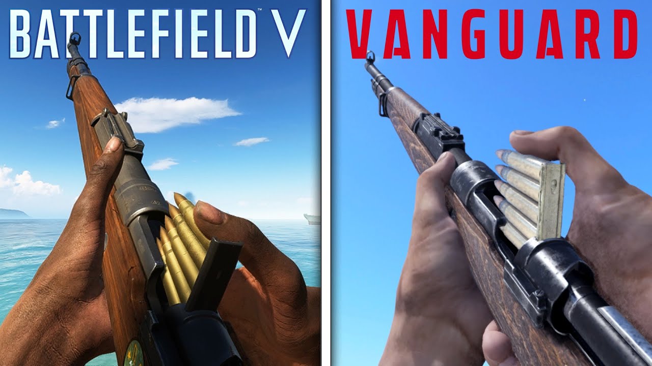 Battlefield 5 vs Call of Duty Vanguard Weapons Comparison YouTube