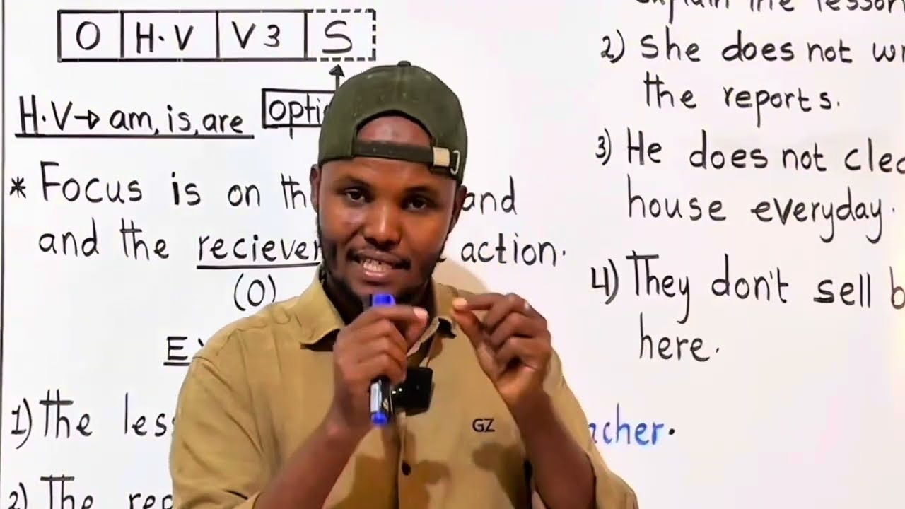 Active & passive voice: (Barashada luuqada) Casharka 1aad.