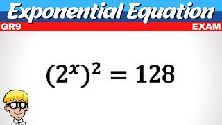Exam Exponential Equations Grade 9