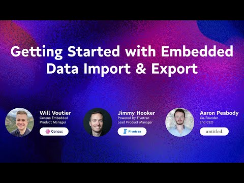 Getting Started with Embedded Data Import and Export thumbnail