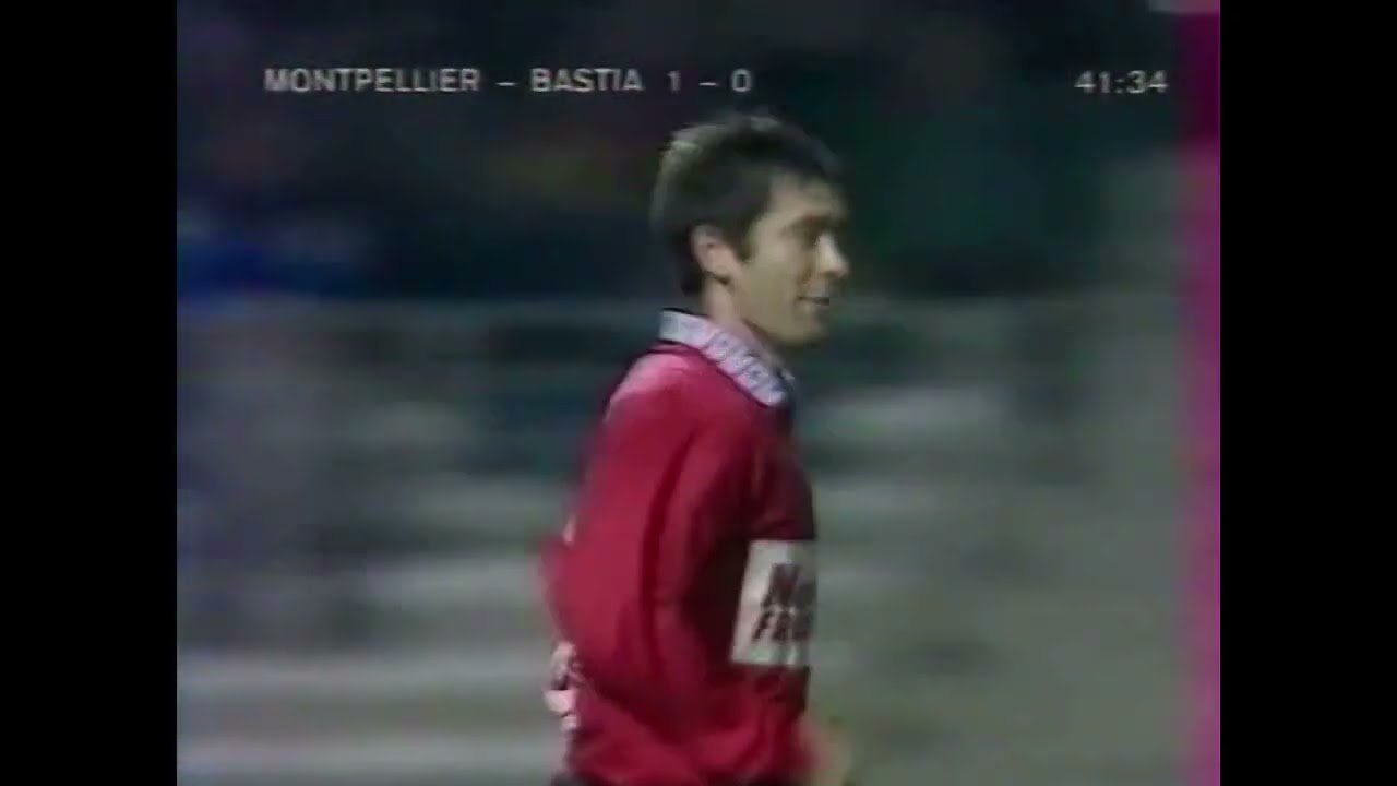 Montpellier-Bastia du 16 novembre 1997