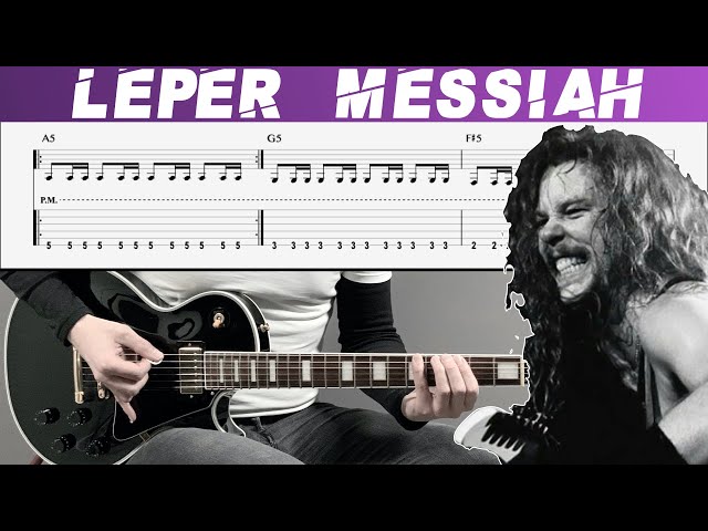 METALLICA - LEPER MESSIAH (Guitar cover with TAB | Lesson) class=