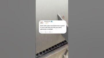 Dark web users was there ever a point in your use that you felt you were genuinely in danger.#story