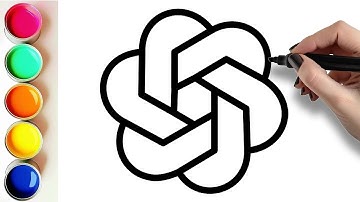 How to Draw the ChatGPT Logo - Easy Drawings for Beginners