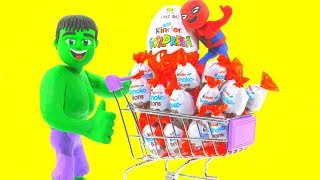 FUNNY KIDS DO THE SHOPPING ❤ Play Doh Cartoons For Kids
