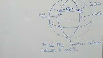 Find the shortest distance -Earth Geometry