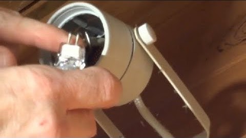 How To Replace Track Light Halogen Bulb MR16