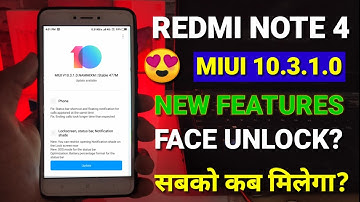 Redmi note 4 Miui 10.3.1.0 new stable update | New features | Miui 10.3.1.0 update for Redmi Note 4