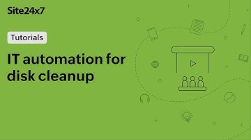 IT automation for disk cleanup