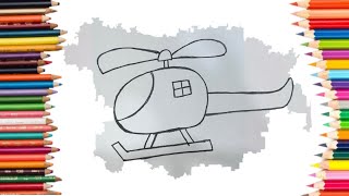 How to draw a helicopter | Helicopter drawing step by step |#art #drawingforkids #drawing