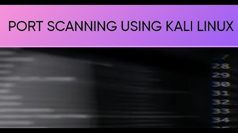 Port Scanning using Nmap in Kali Linux