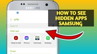 How To See Hidden Apps Samsung 2024