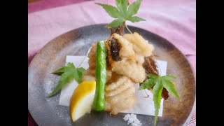 How to make deep fried Okoze(Stonefish). オコゼの唐揚げの作り方。