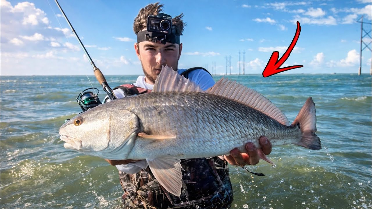 Fishing the Texas flats w/ LIVE SHRIMP! (Redfish and Speckled Trout)