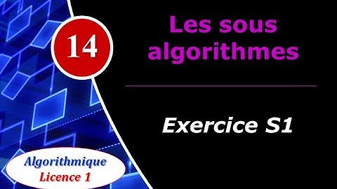 14) Sub-algorithms - Exercise S1