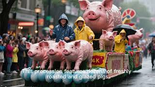The Famous Lechon Parade in Balayan, Batangas