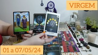 ♍ VIRGEM ⦁ 01 a 07/05/24 ⦁ 🕳️👹☠️ ALGUÉM ESTÁ SENDO TRAGADO PELA TREVA E TE SUGA PRA TENTAR FUGIR.