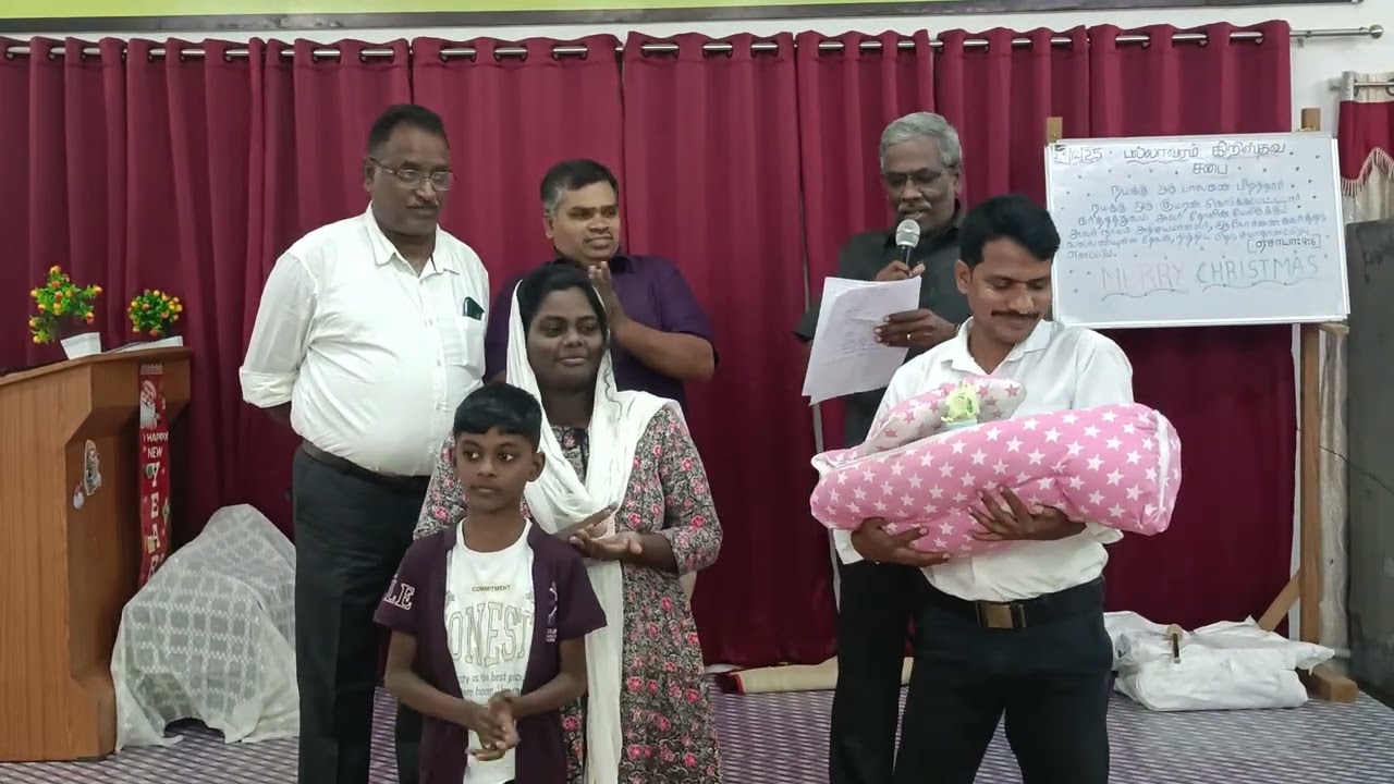 25/12/2025 சகோதரர் குனசேகரன் சகோதரி விண்ணரசி அவர்களின் குழந்தை பெயர் சூட்டுதல்