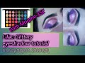 Lilac glittery eyeshadow tutorial for beginners  jaaniyas arts 