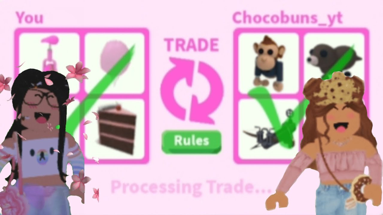 One Color Trading Challenge With Chocobuns In Adopt Me Roblox Youtube - one color trading challenge adopt me roblox youtube
