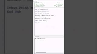 strReverse | instr | trim  | string function in vba I left | right | mid  | #short