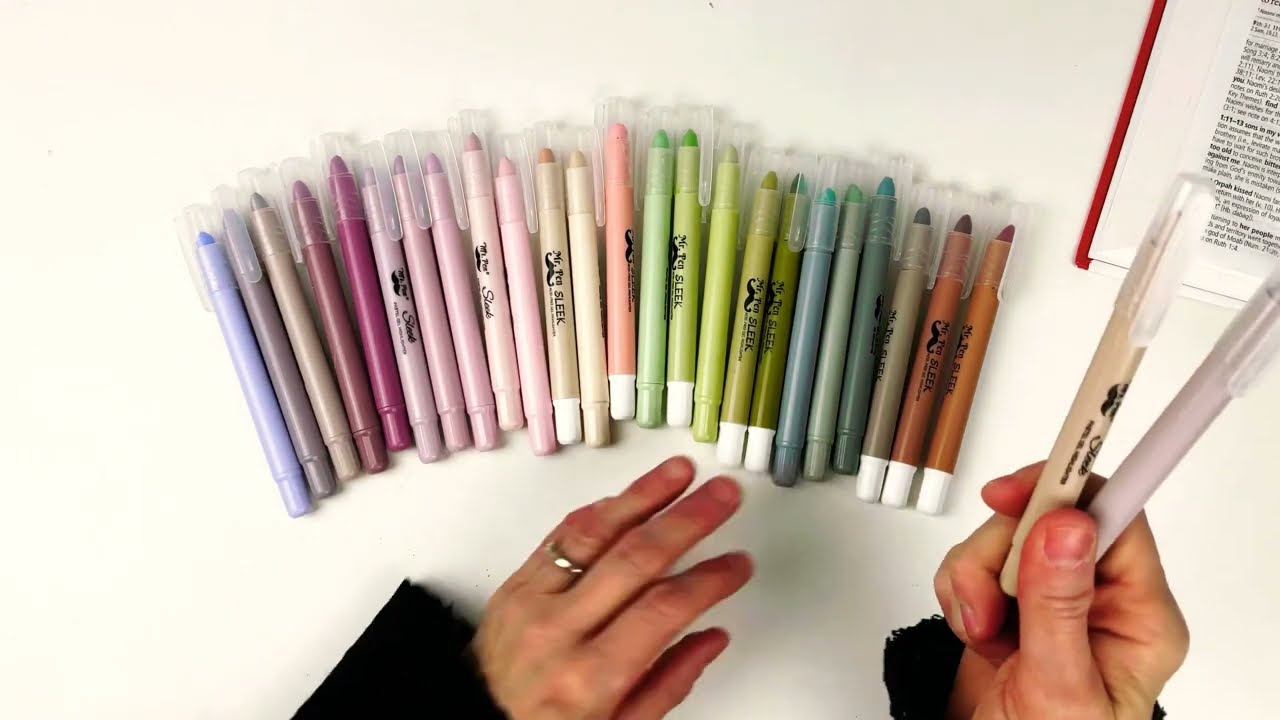 NEW Mr. Pen Highlighters (NO BLEED) Bible Study Highlighters! 