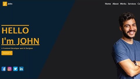 Responsive Website (Hero Section) Using Only HTML and CSS - Timelapse Video