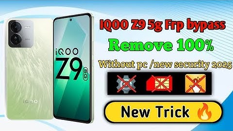 IQOO Z9 5g Frp bypass Without pc /🔥new security🔥All IQOO google account remove without pc by gsmdon