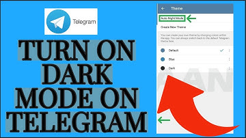 How To Turn On/Enable Dark Mode In Telegram App 2021
