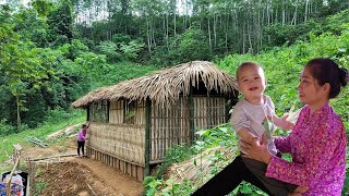 100% завершенный новый бамбуковый дом и повседневная жизнь 18-летней матери-одиночки - Тиу Май Линь