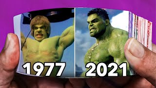 Evolution of HULK Movies \& TV Series 1977 - 2021 Flipbook version  (mark ruffalo marvel)