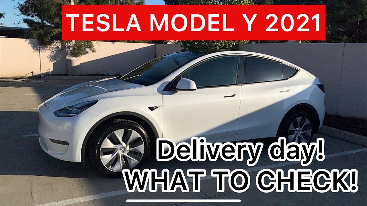 Tesla Model Y 2021 Delivery Day What To Check Youtube