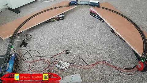 Arduino DC model train controller, manual & automated