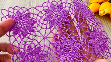 CROCHET BRAND NEW and STUNNING Square Motif Runner, Blouse, Shawl, Tunic Pattern @HorrorCaseFiles6868